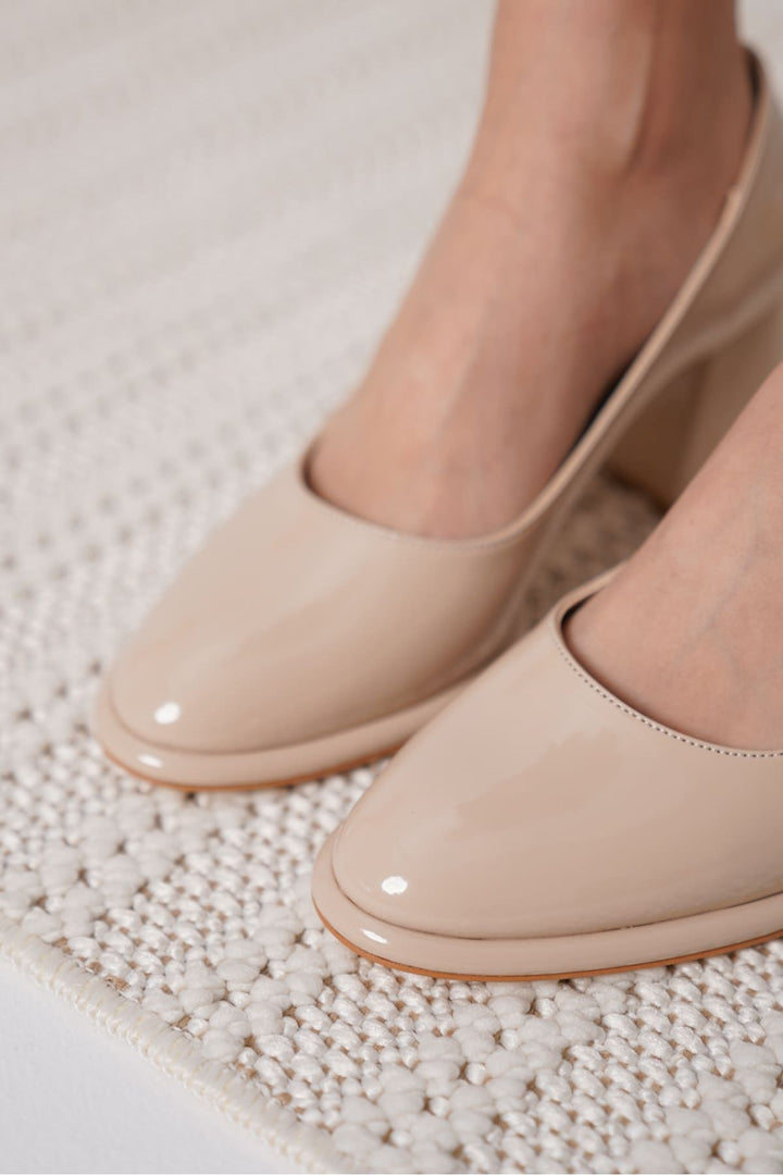 Candie Nude Rugan Kadın Stiletto Ayakkabı
