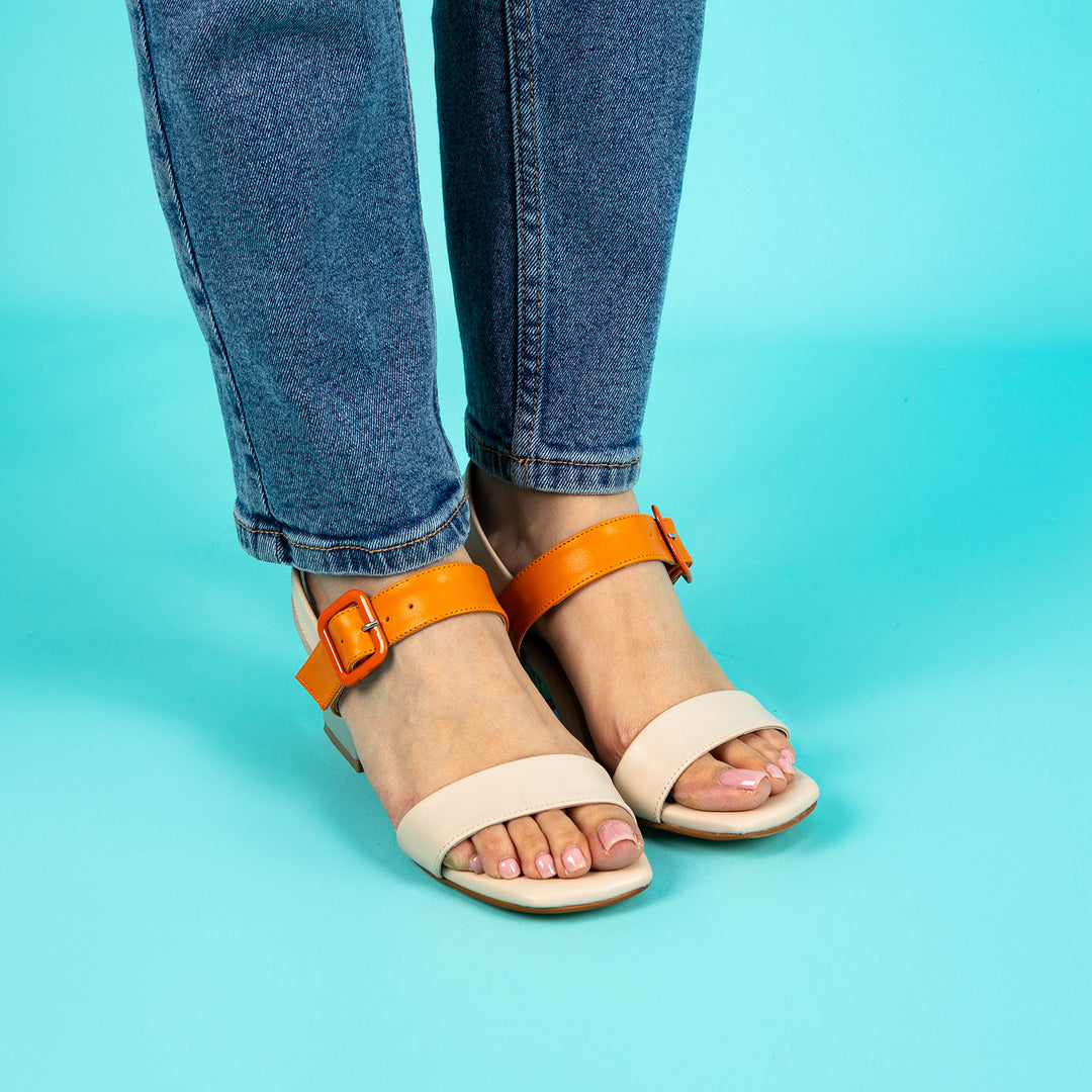 Capelo Kadın Renkli Kalın Topuk Ayakkabı