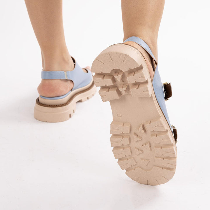 Carter Kadın Ayarlanabilir Kemerli Bebe Mavi Sandalet