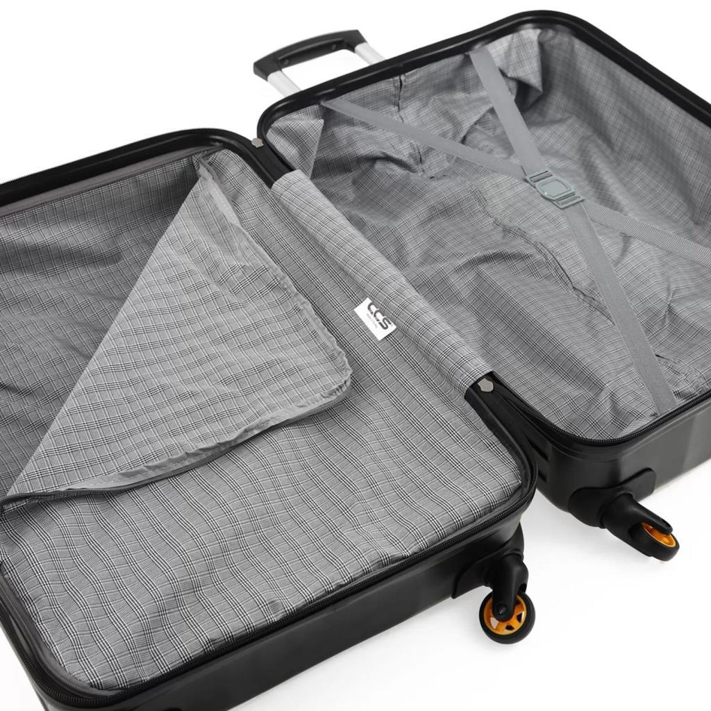 ÇÇS 5208 Siyah Abs Valiz Set - ADAR