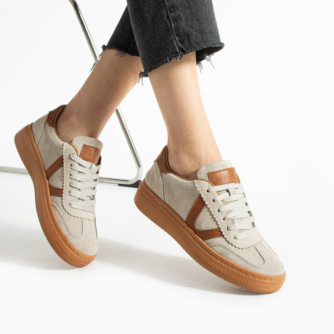 Ceesay Kadın Bej Süet Günlük Ayakkabı