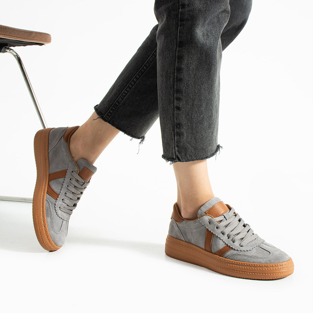 Ceesay Kadın Gri Süet Günlük Ayakkabı