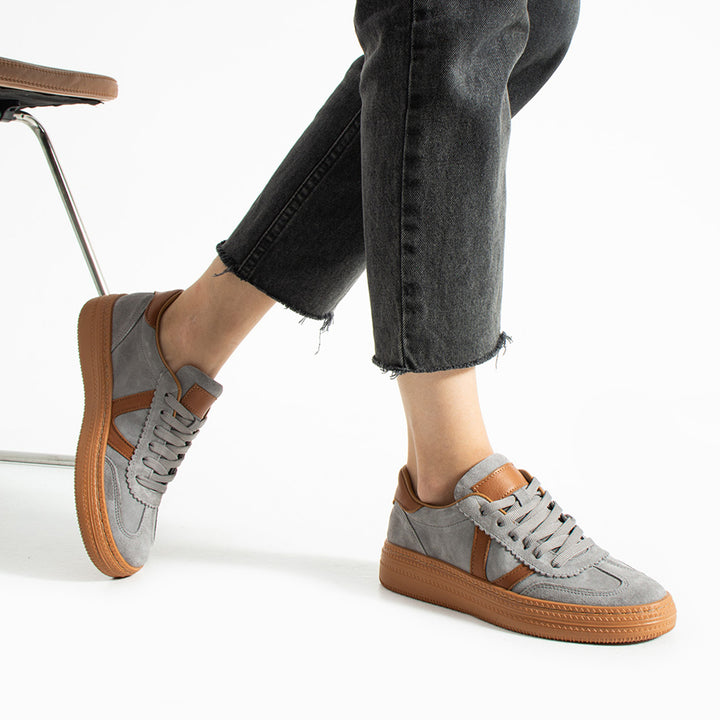 Ceesay Kadın Gri Süet Günlük Ayakkabı