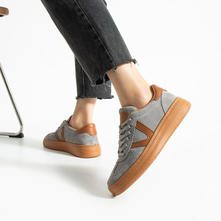 Ceesay Kadın Gri Süet Günlük Ayakkabı
