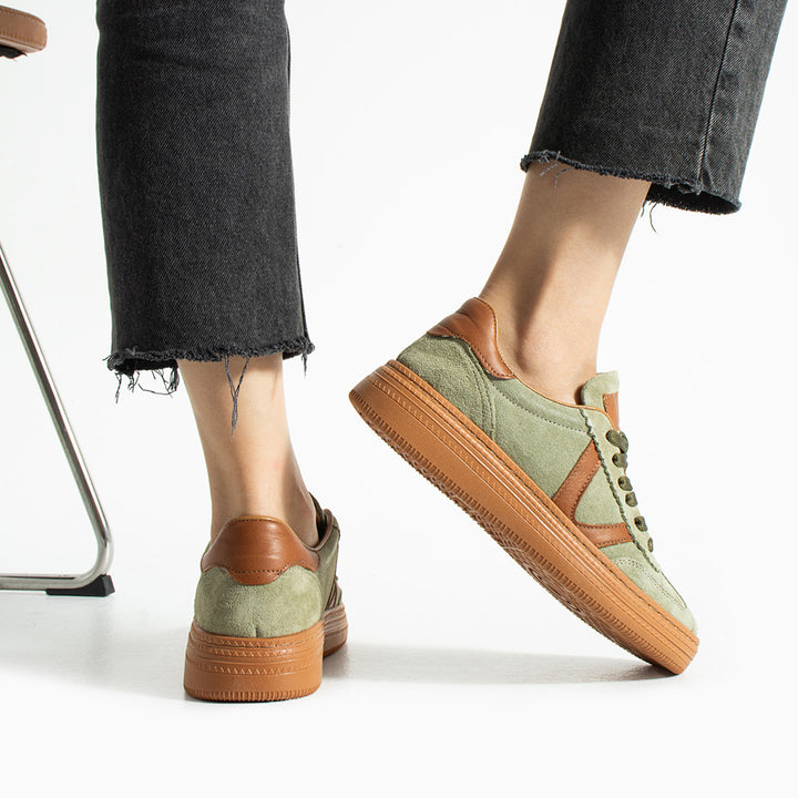 Ceesay Kadın Yeşil Süet Günlük Ayakkabı