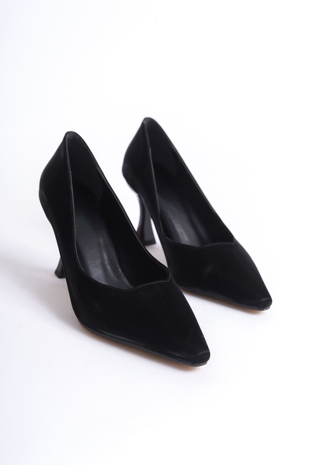 Cordelia Kadın Siyah Saten Stiletto