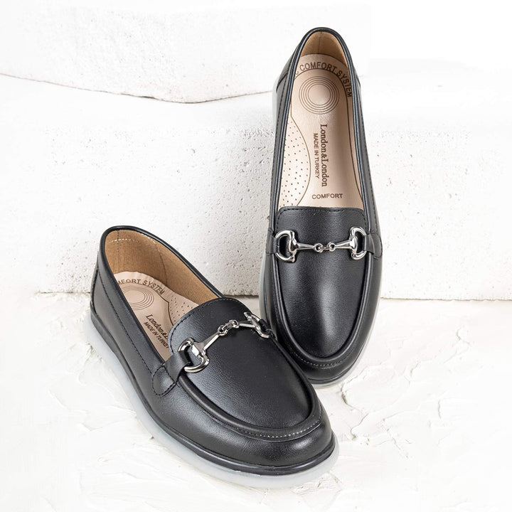 Daphe Kadın Siyah Loafer Ayakkabı