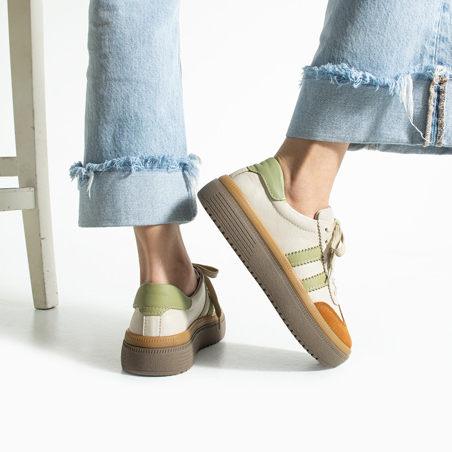 Doak Kadın Hakiki Süet Deri Bej Spor Ayakkabı