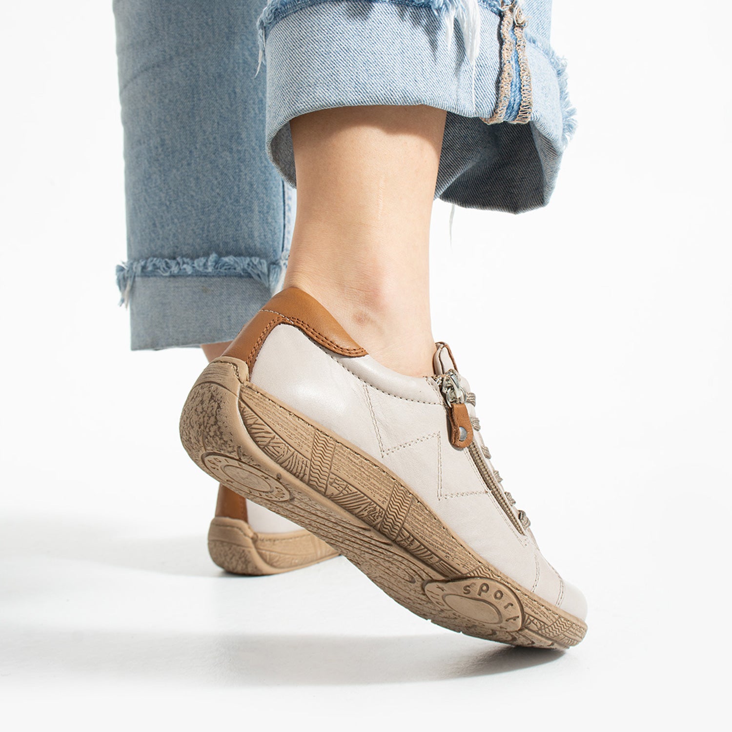 Dobran Kadın Hakiki Deri Gümüş Günlük Ayakkabı