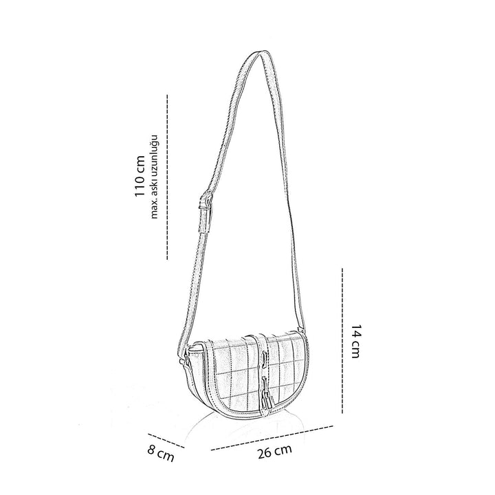 Dorati Ayarlanabilir Askılı Kadın Çapraz Çanta