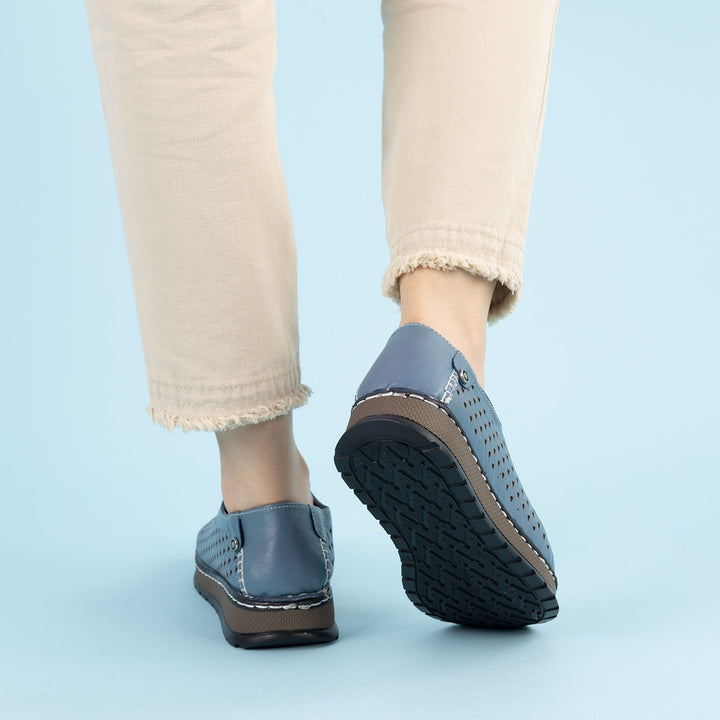 Dungeon Kadın Hakiki Deri Kot Mavi Günlük Ayakkabı