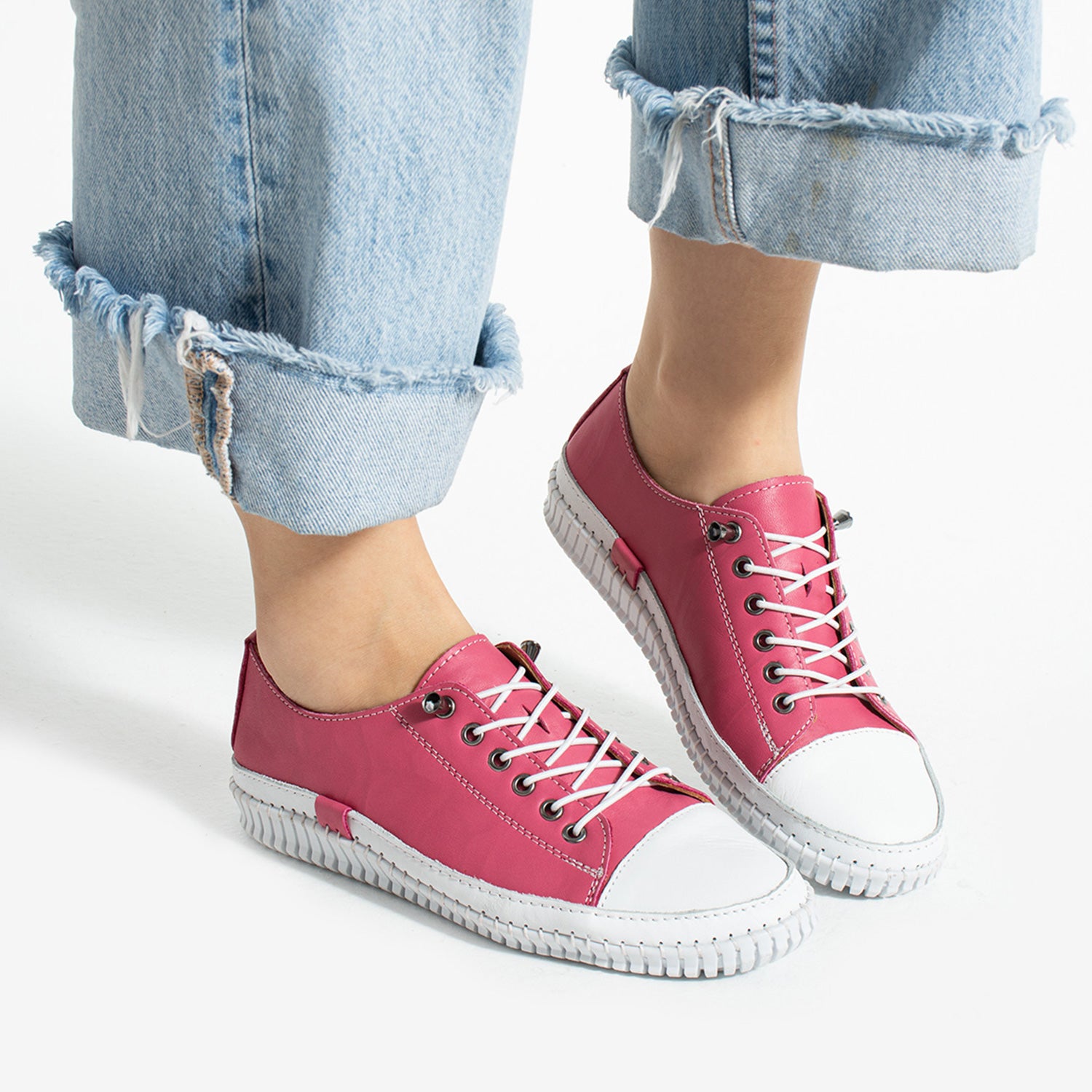 Endesa Kadın Hakiki Deri Fuşya Günlük Ayakkabı