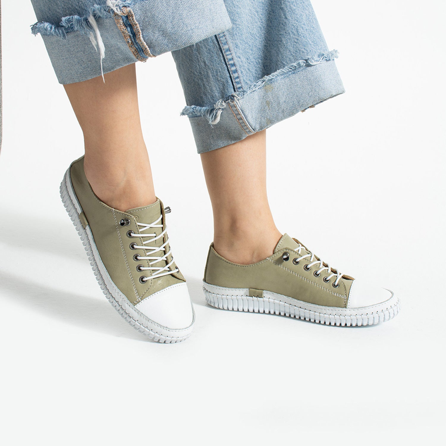 Endesa Kadın Hakiki Deri Su Yeşili Günlük Ayakkabı