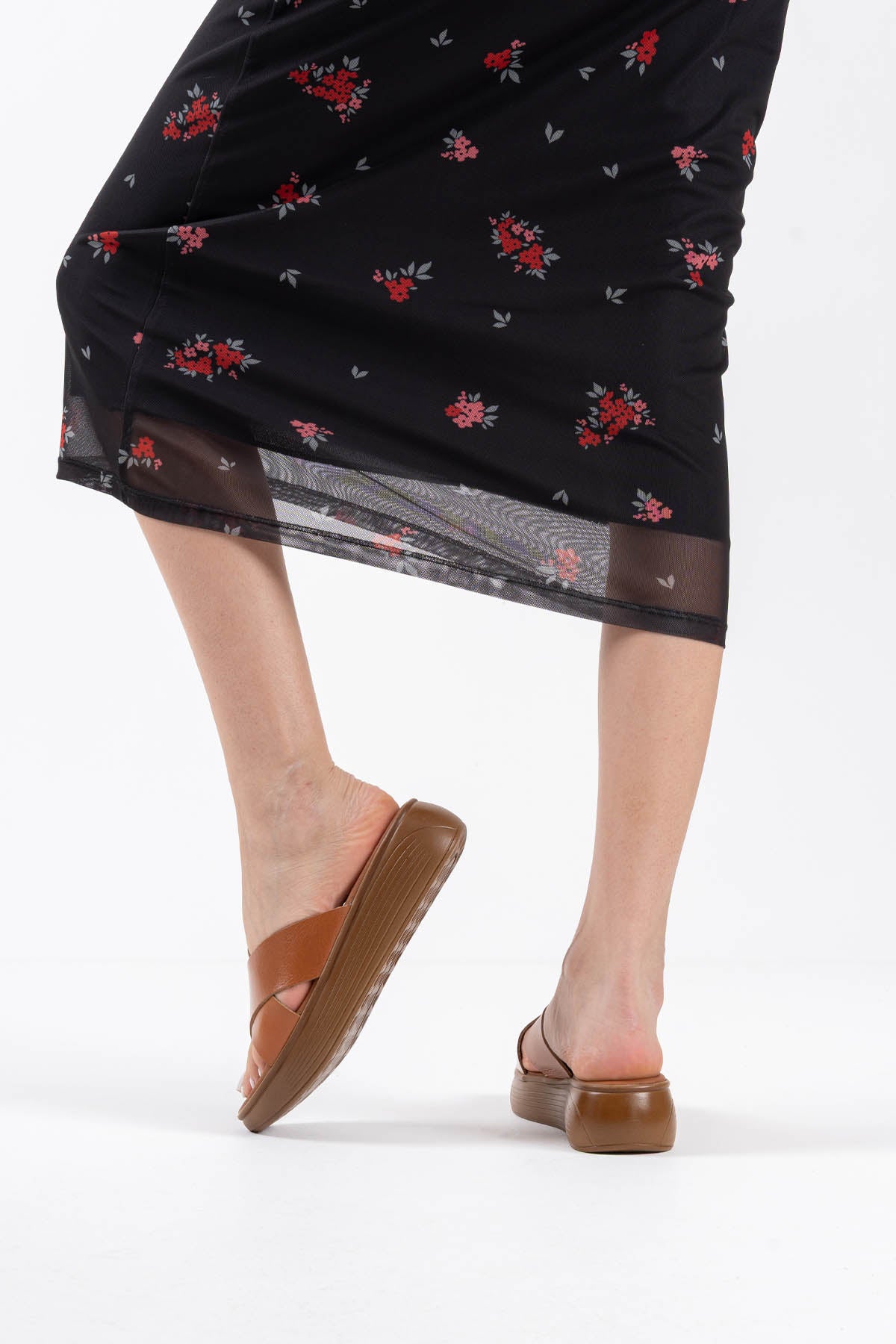 Fayn Kadın Hakiki Deri Taba Terlik