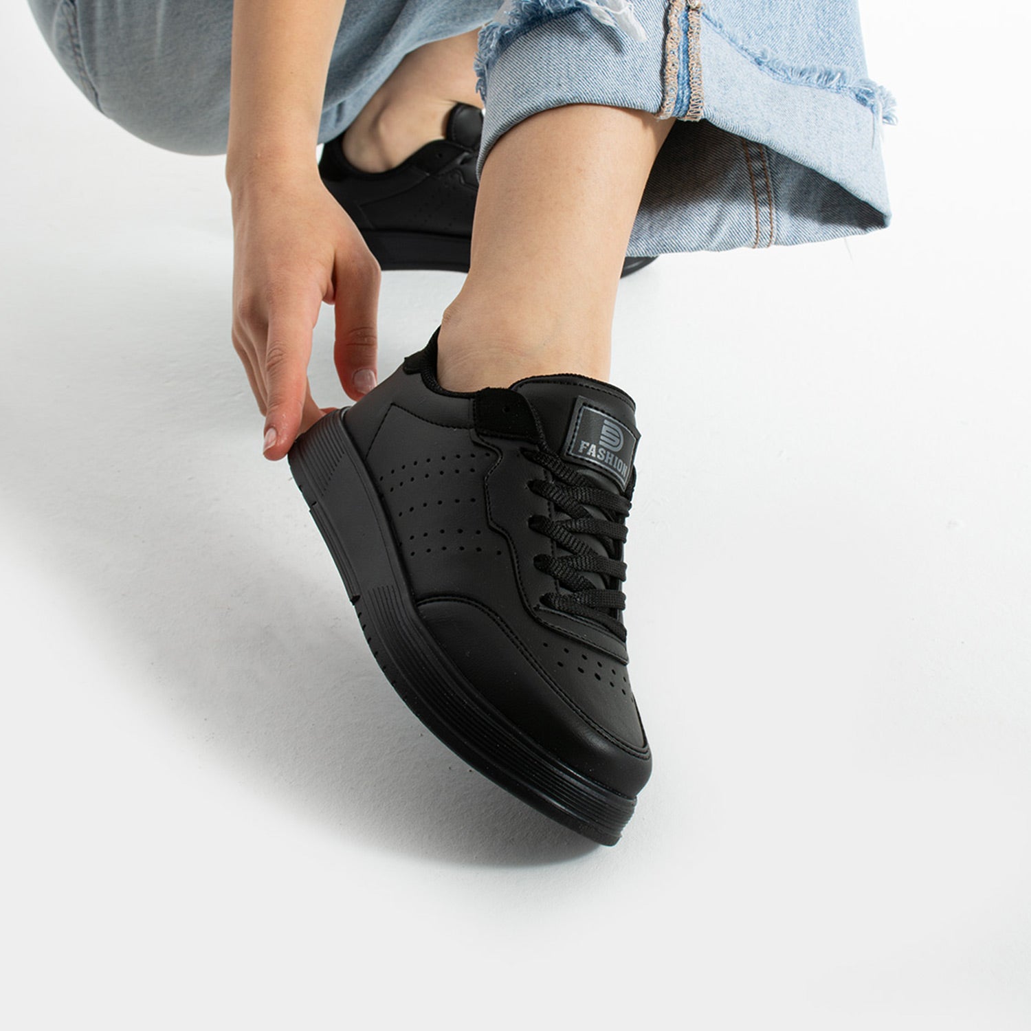 Feyen Kadın Siyah Günlük Spor Ayakkabı