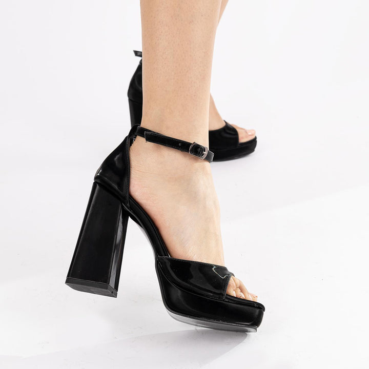 Gabe Kadın Siyah Kalın Topuklu Ayakkabı