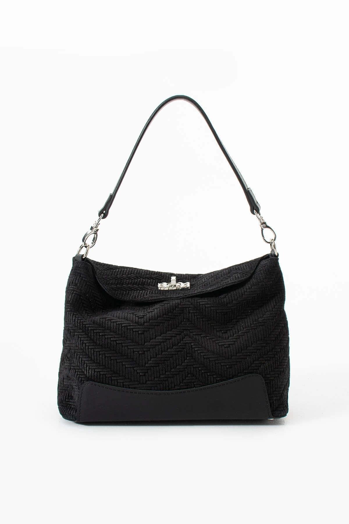 GAIREA Hakiki Süet Deri Kadın Omuz Çantası