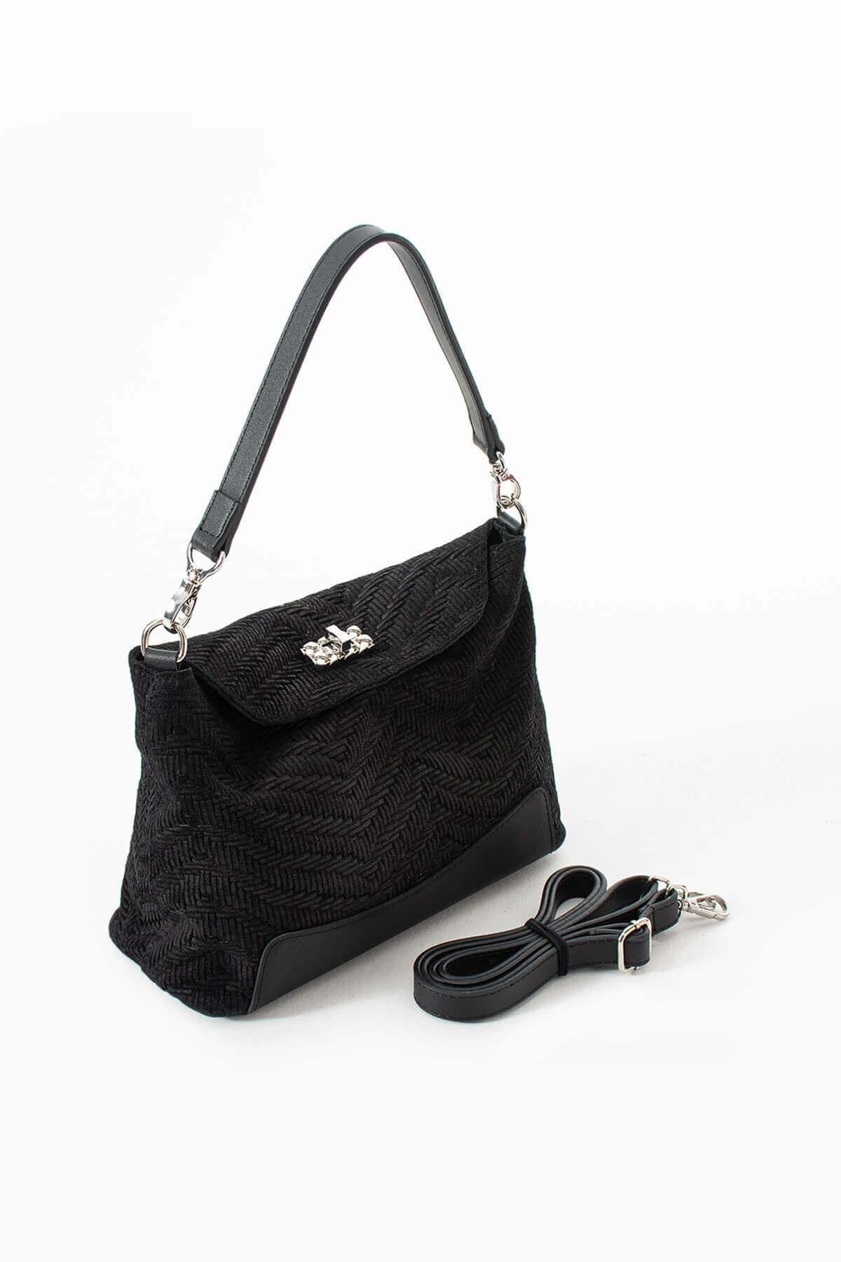 GAIREA Hakiki Süet Deri Kadın Omuz Çantası