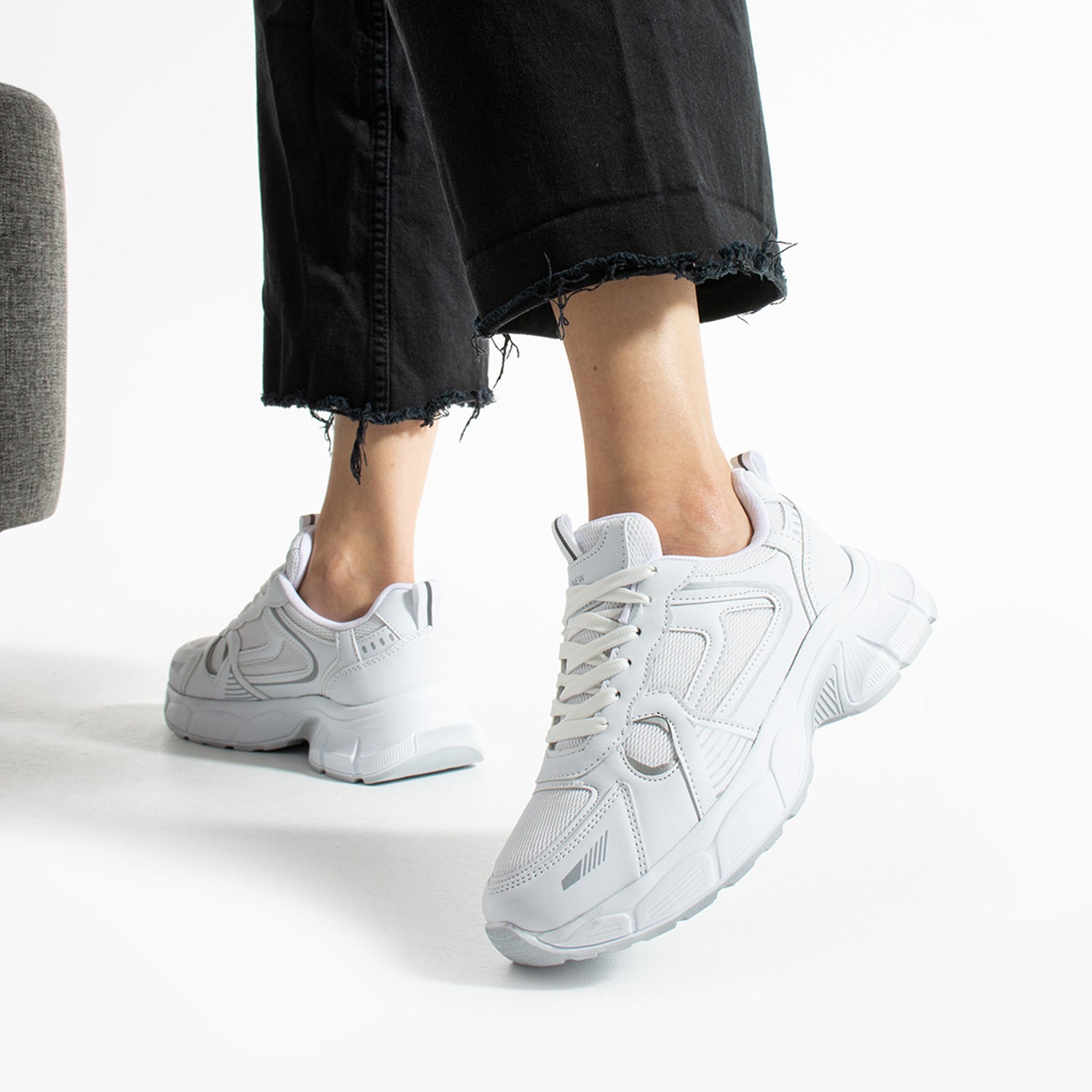 Hagrid Kadın Beyaz Fileli Spor Ayakkabı