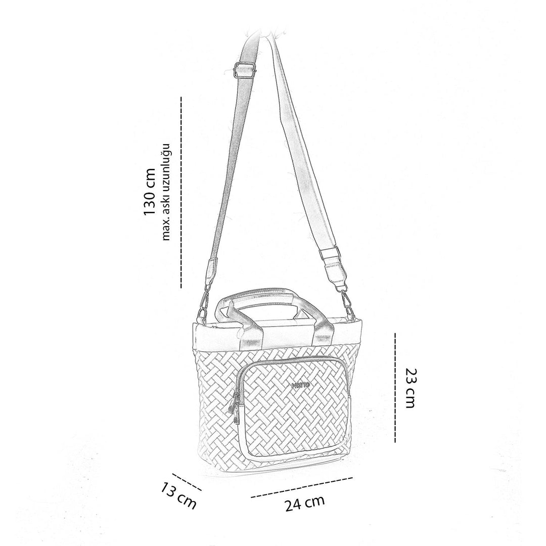 Helka Kadın Kapitone El Çantası ve Ayarlanabilir Askılı Çapraz Çanta