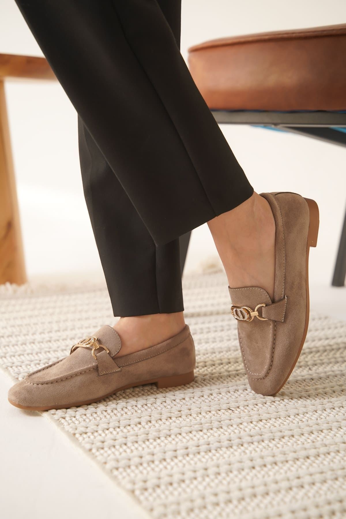 Hera Kadın Süet Vizon Loafer