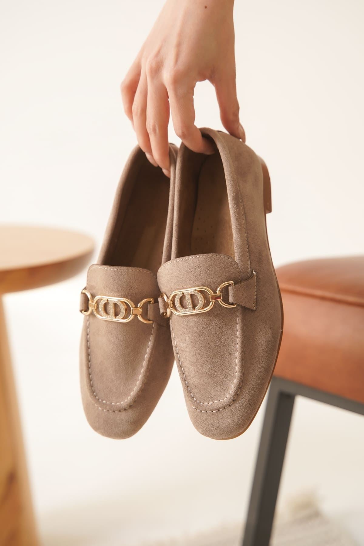 Hera Kadın Süet Vizon Loafer