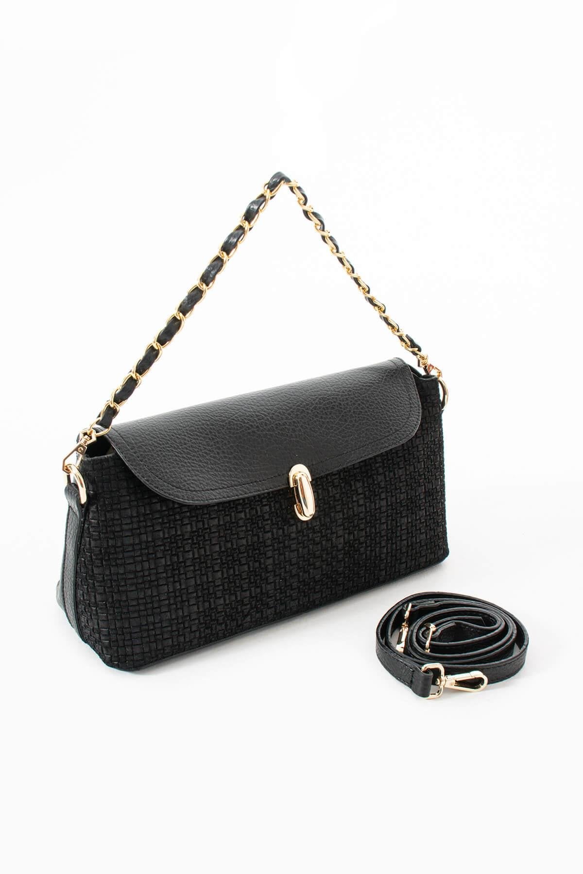 HERAYA Hakiki Süet Deri Kadın Omuz Çantası