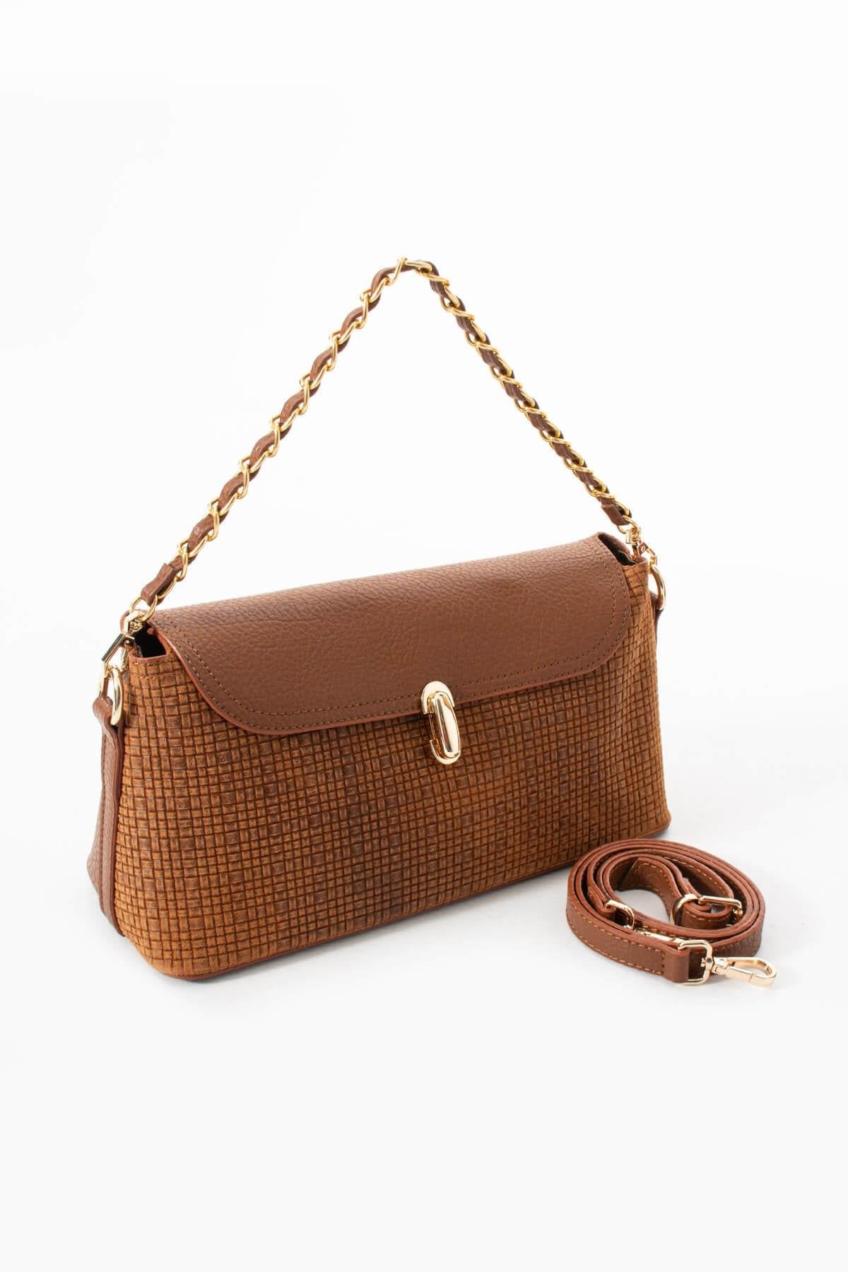 HERAYA Hakiki Süet Deri Kadın Omuz Çantası