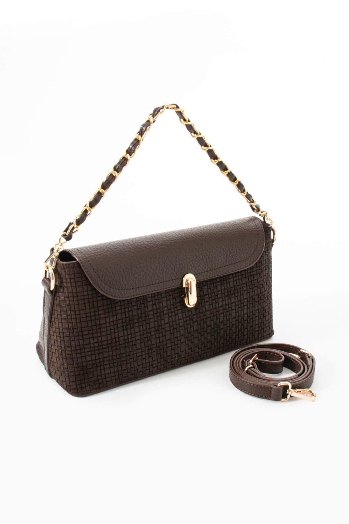 HERAYA Hakiki Süet Deri Kadın Omuz Çantası