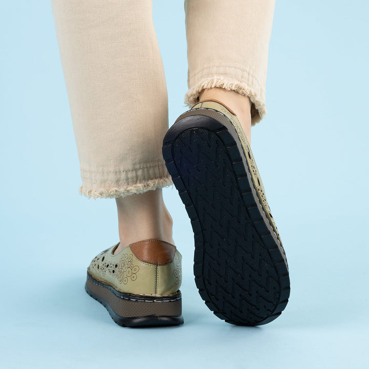 Hoag Kadın Hakiki Deri Açık Yeşil Günlük Ayakkabı
