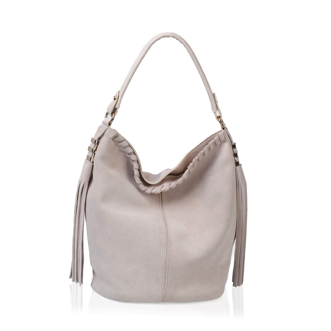 Ute-N Hakiki Süet Deri Kadın Omuz Çantası