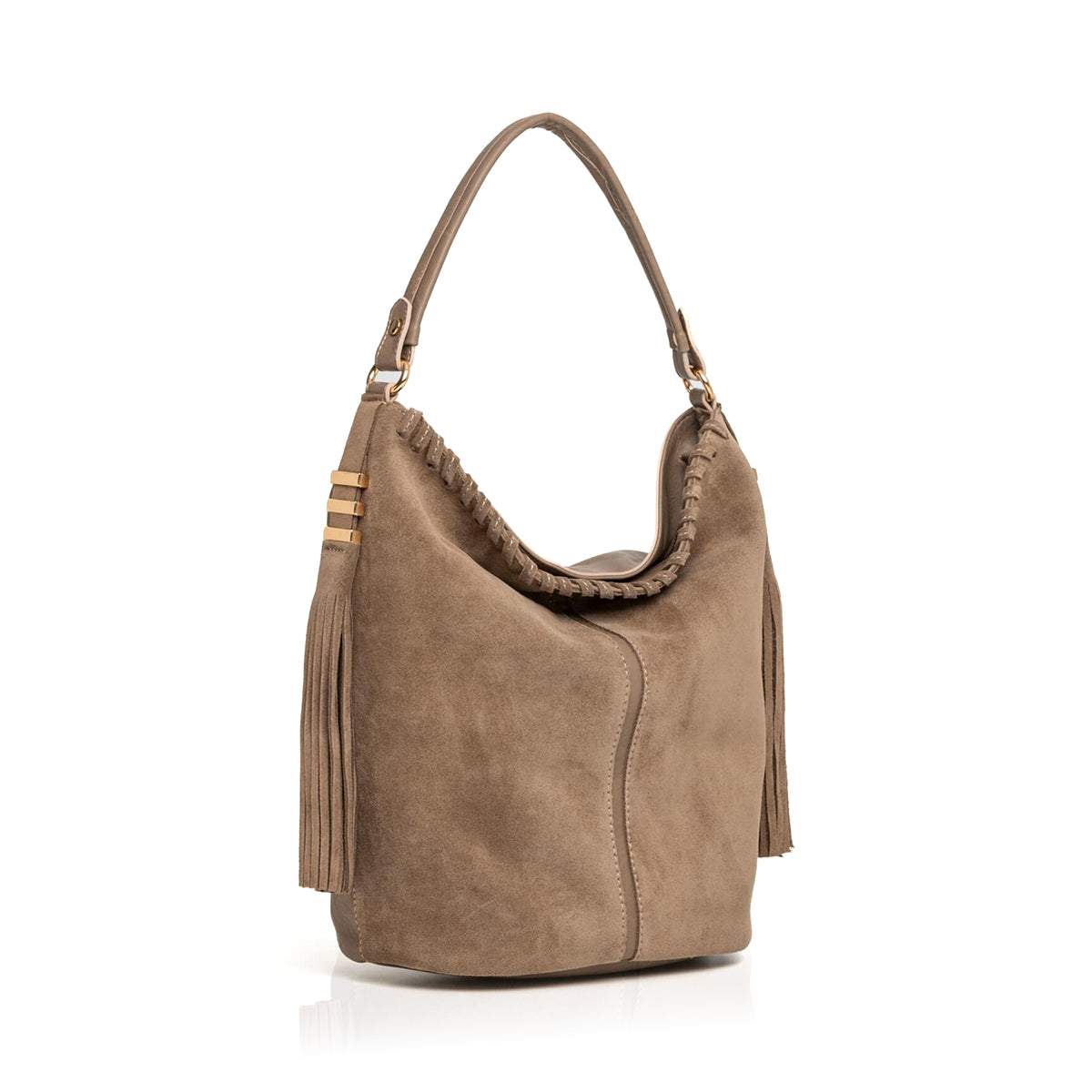 Ute-N Hakiki Süet Deri Kadın Omuz Çantası