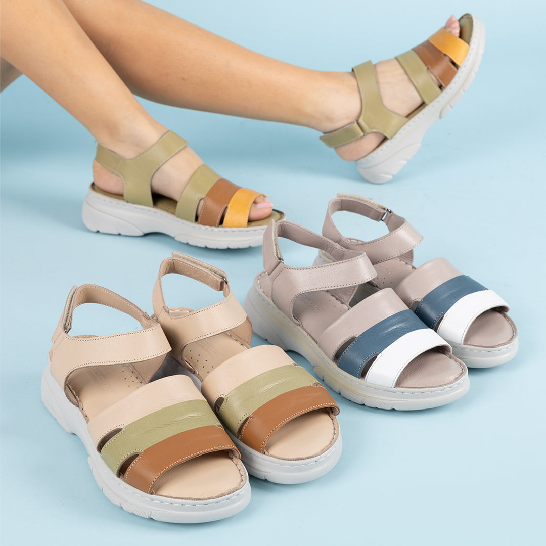 Jadon Kadın Hakiki Deri Silver Renkli Sandalet