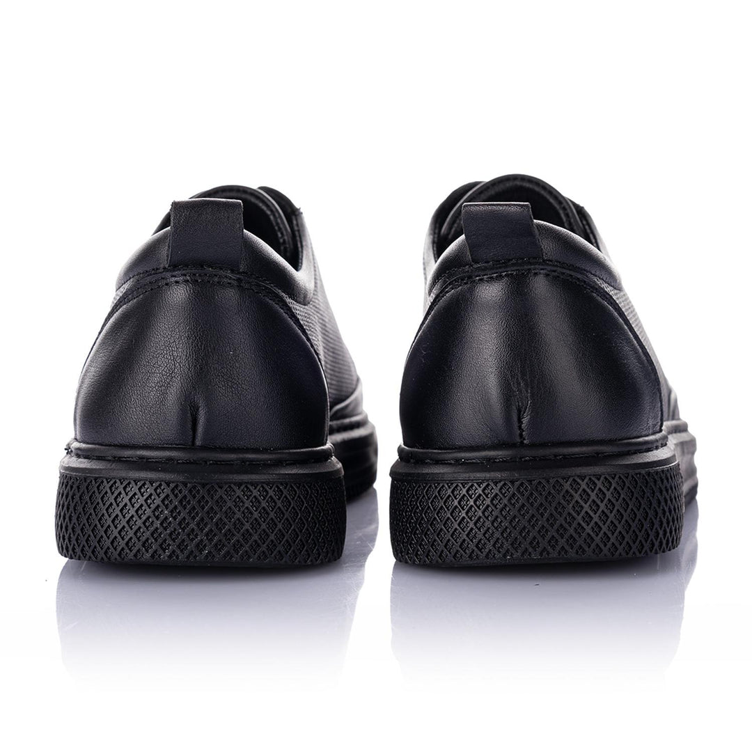 Jelman Kadın Hakiki Deri Siyah Casual Ayakkabı