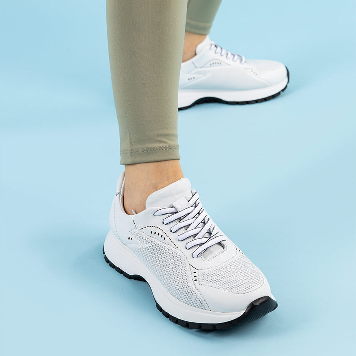 Jincy Kadın Hakiki Deri Beyaz Spor Ayakkabı