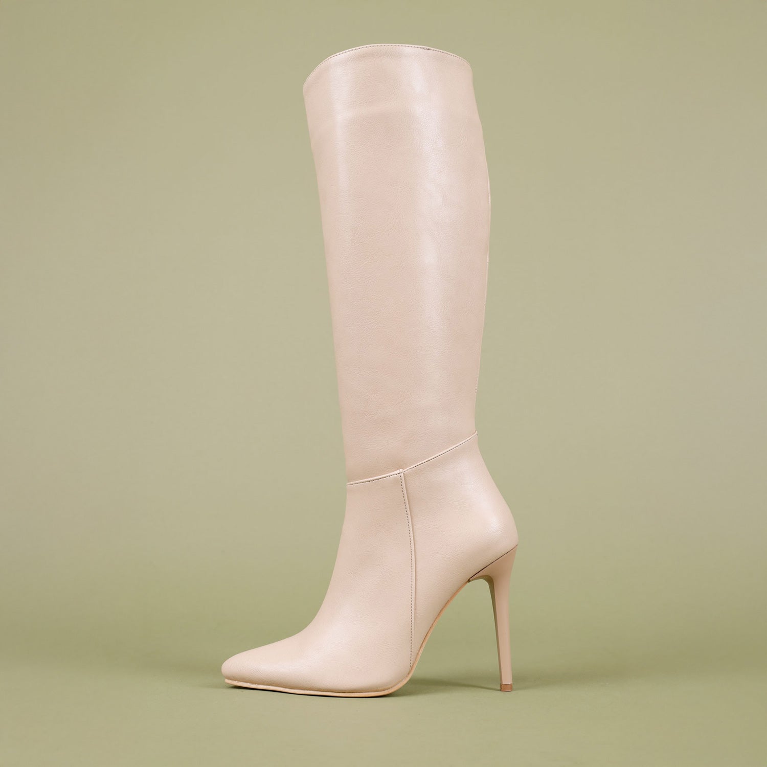 Josha Kadın İnce Topuklu Nut Çizme