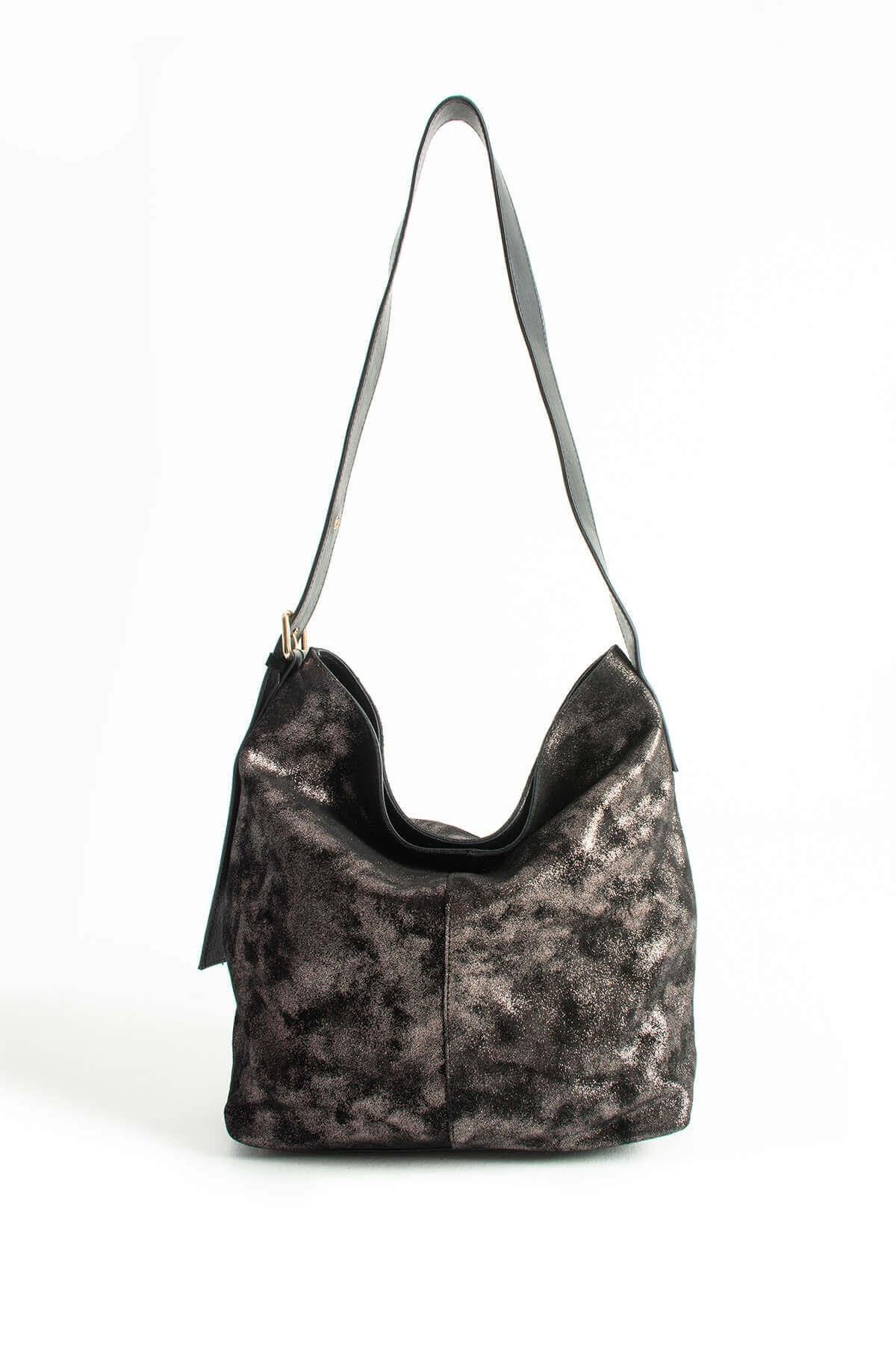 JUNO-N Kadın Hakiki Deri Omuz Çantası