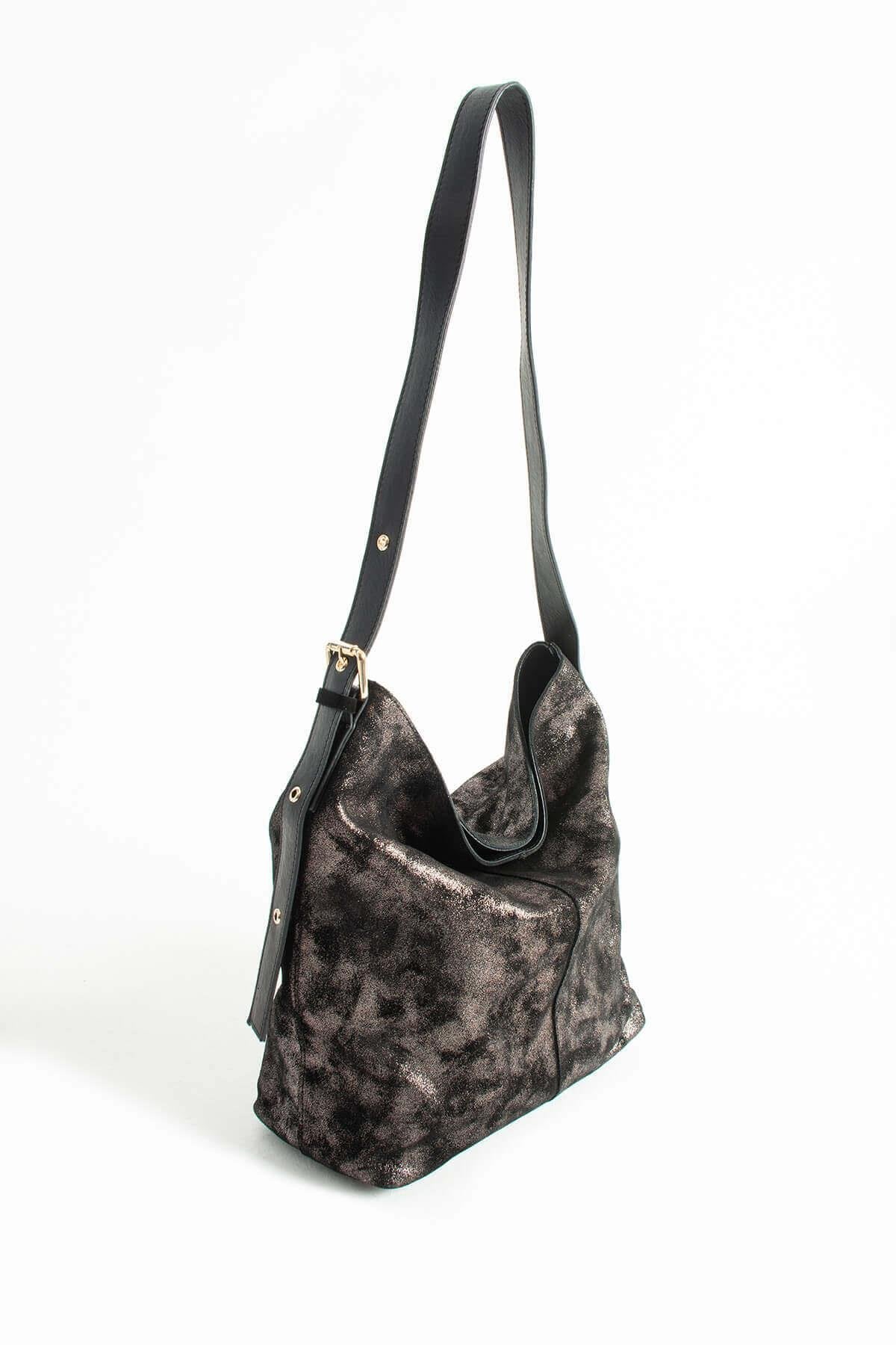 JUNO-N Kadın Hakiki Deri Omuz Çantası