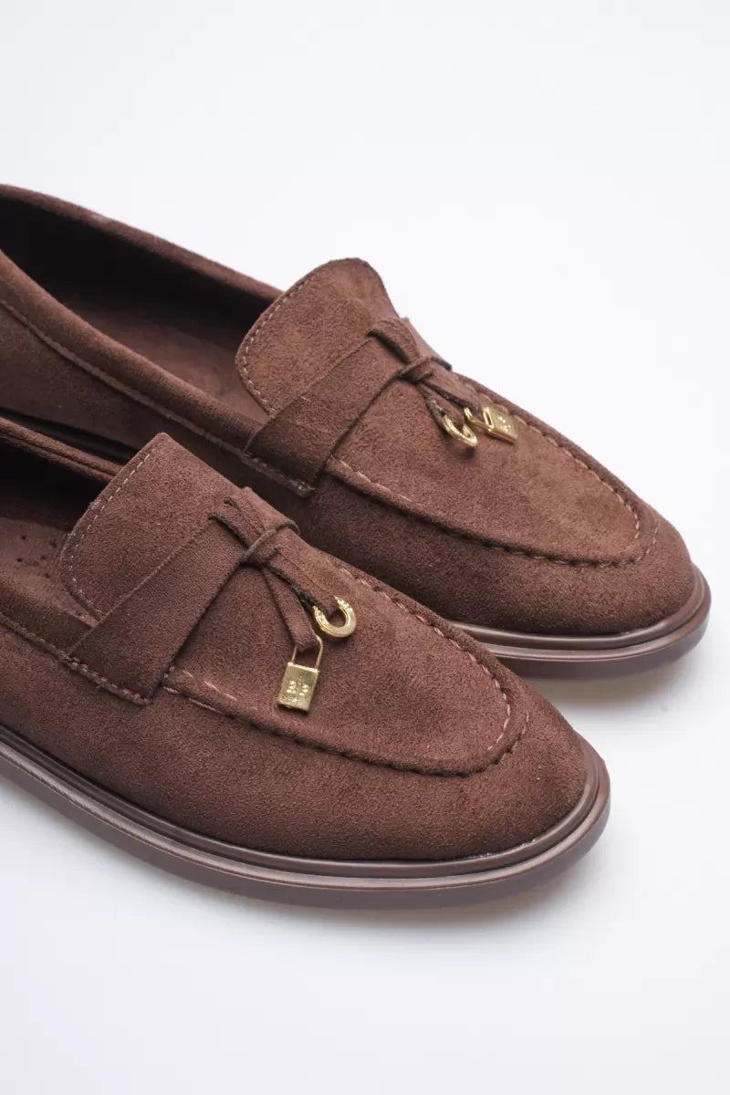 Ardelle Kadın Kahve Süet Loafer Ayakkabı