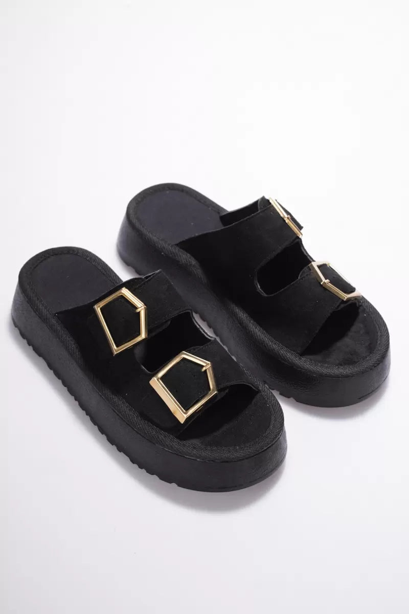 Sode Kadın Siyah Günlük Terlik TR19MY02A