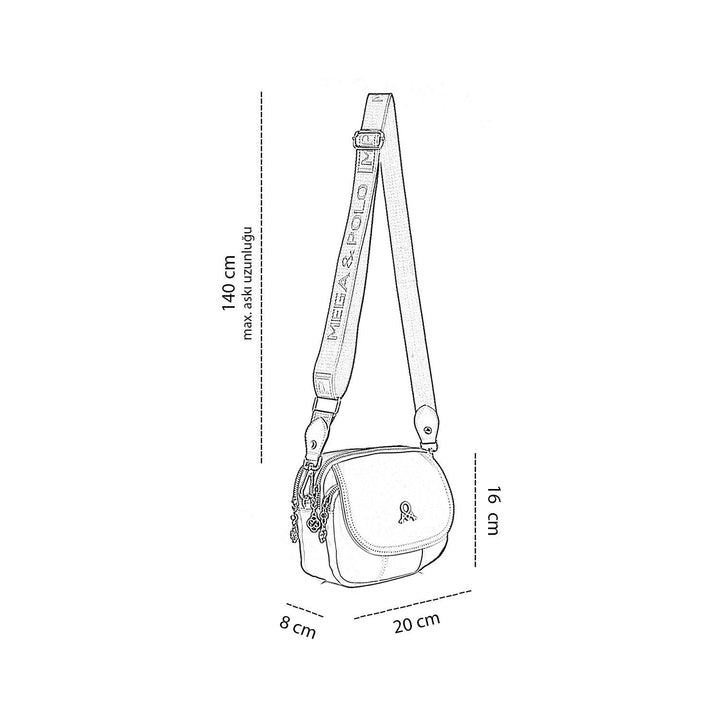 Kalinde Ayarlanabilir Askılı Kadın Çapraz Çanta