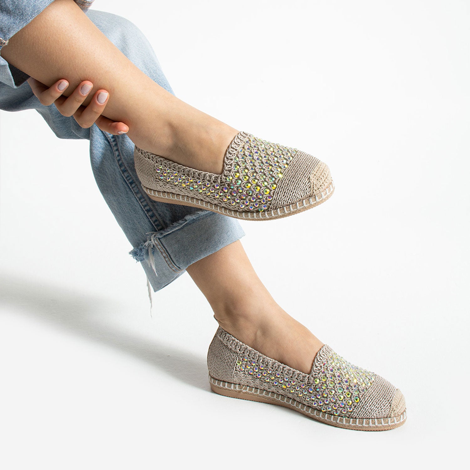 Klepac Kadın Triko Ten Espadril Ayakkabı