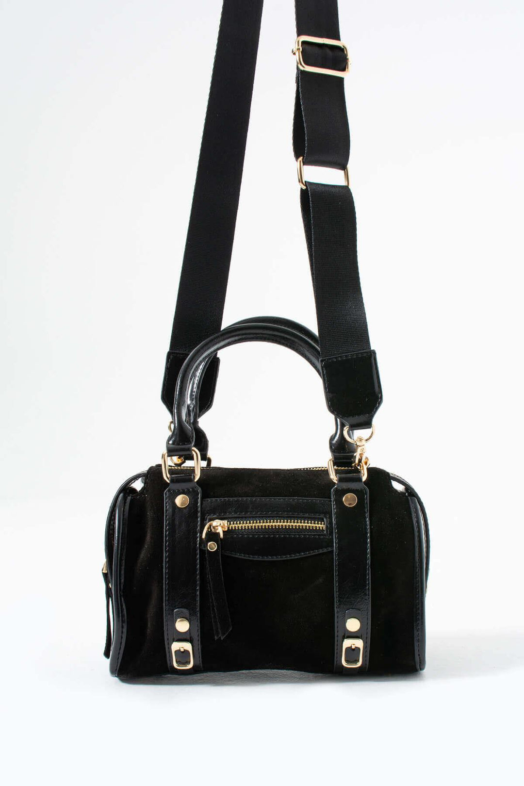 KORALIA Kadın Hakiki Süet Deri El Çantası