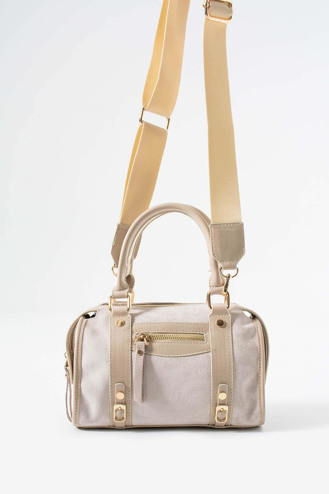 KORALIA Kadın Hakiki Süet Deri El Çantası