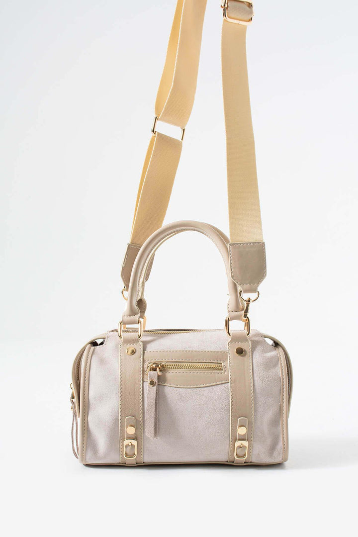 KORALIA Kadın Hakiki Süet Deri El Çantası