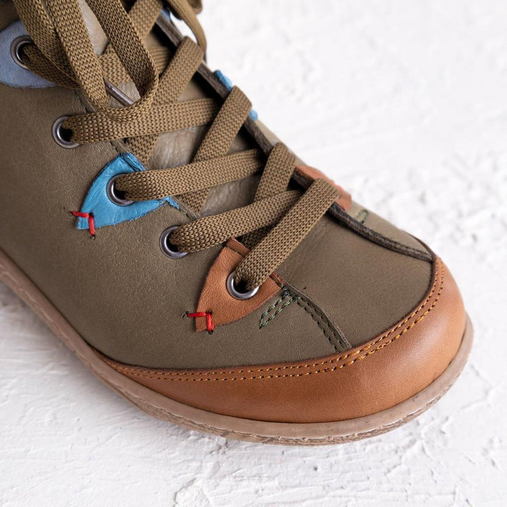 Kuva Hakiki Deri Yeşil Kadın Bot