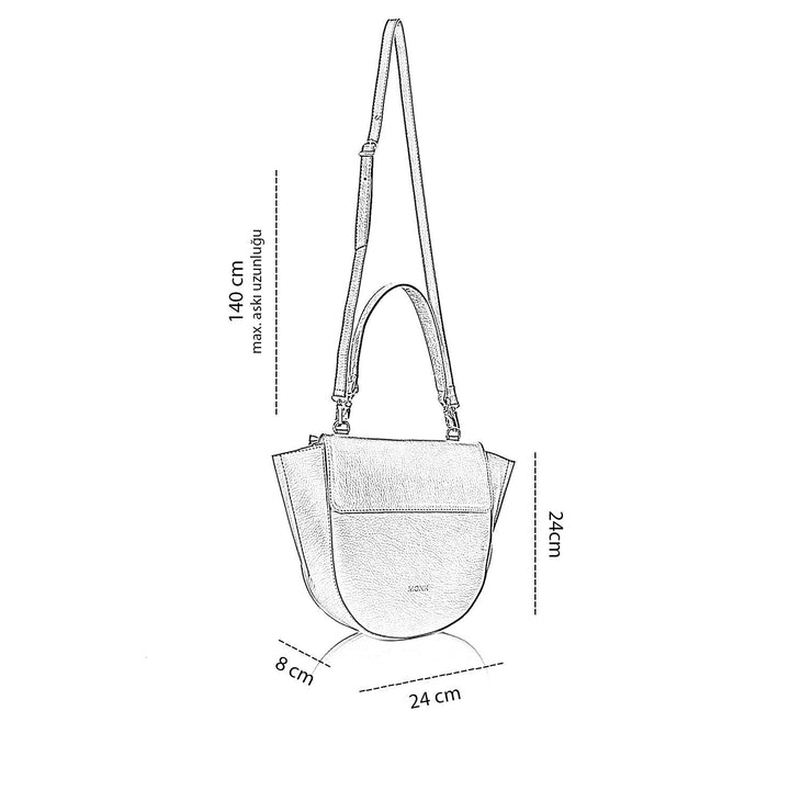 Lampus Kadın El Çantası ve Ayarlanabilir Askılı Çapraz Çanta