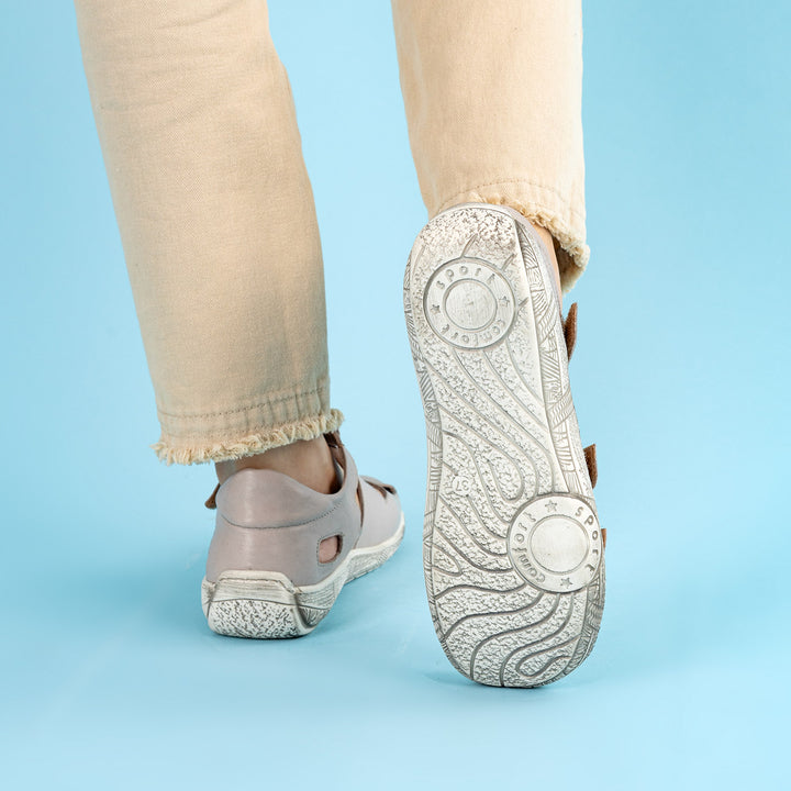 Lances Kadın Hakiki Deri Taş Sandalet