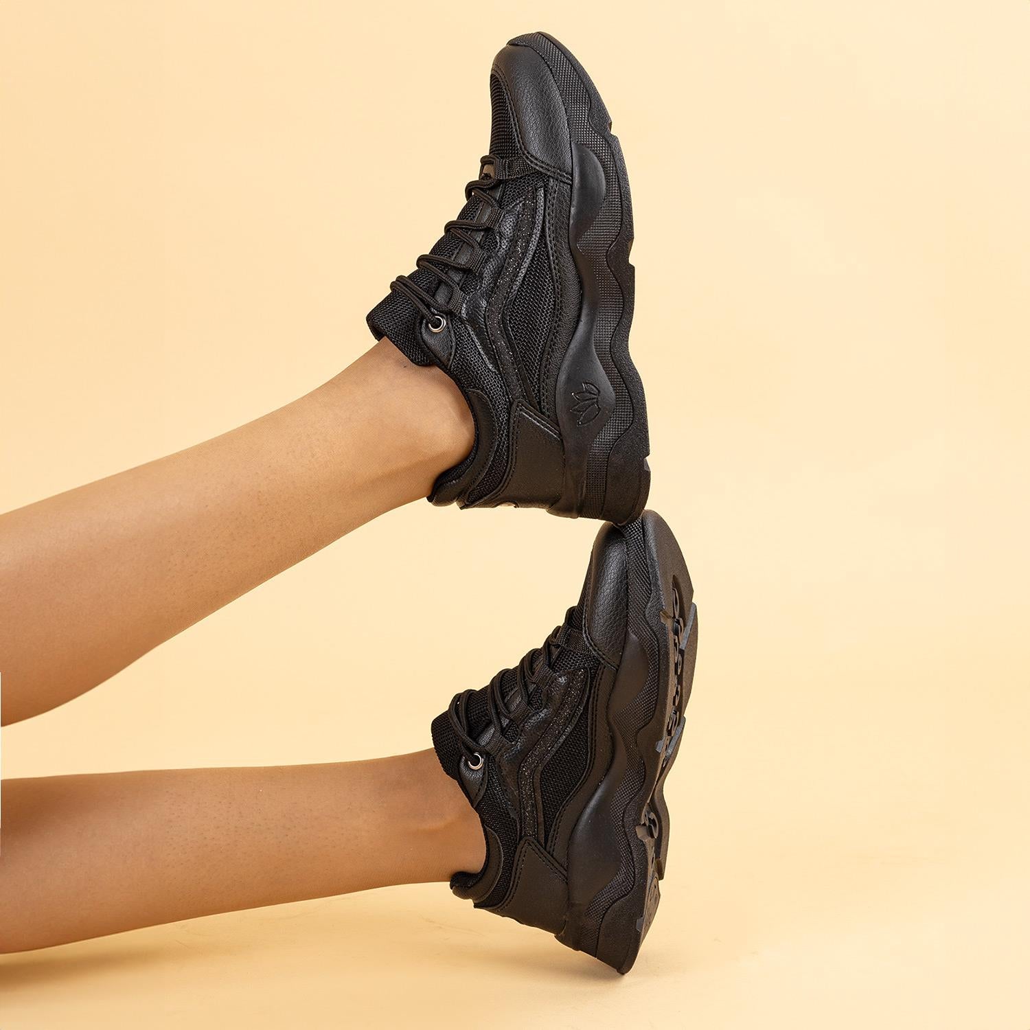 Lasse Kadın Siyah Günlük Spor Ayakkabı