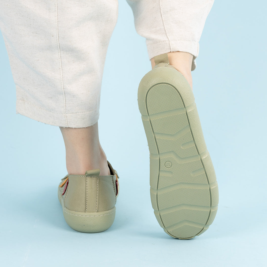 Laval Kadın Hakiki Deri Su Yeşili Günlük Ayakkabı